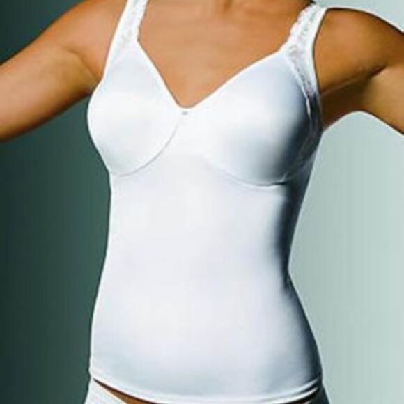 Bali Other - Bali *BLACK* No-Poke Underwire Bra Firm Control Body-Shaping Camisole Size 38C